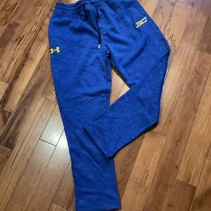 Blue Under Armour Joggers with Yellow Logo men’s brand new with tag size large